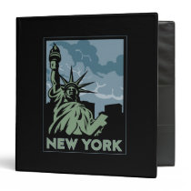 new york united states usa vintage retro travel binders