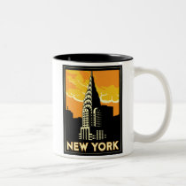 new york united states usa vintage retro travel mugs