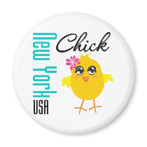New York USA Chick magnets by chicktshirts New York USA Chick magnets
