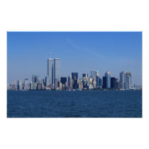 New York, USA. Skyline of downtown Manhattan