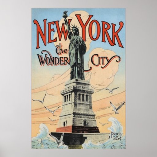 new york vintage poster zazzle gift certificate paper
