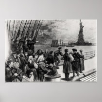 New York - Welcome to the land of freedom Print
