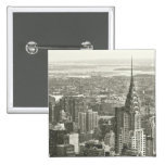 New York Winter Button