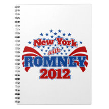 New York with Romney 2012 Spiral Note Book