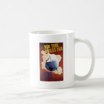 New York World's Fair 1939 Travel Poster Art Mug