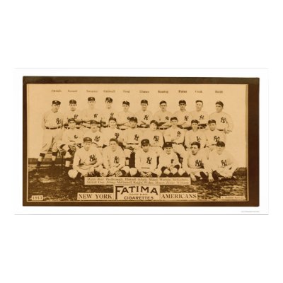 New York Yankees Baseball 1913 Print by lc_baseball