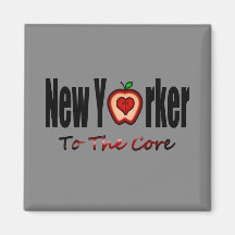 New Yorker To The Core With Sliced Big Apple Fridge Magnets
