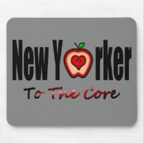 New Yorker To The Core With Sliced Big Apple Mousepads