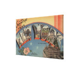 New YorkLarge Letter ScenesNew York State 3 Stretched Canvas Prints