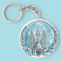 new young womens medallion key-chain keychains