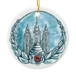 new young womens medallion christmas ornaments