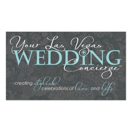 New Your LV Wedding Business Card (front side)