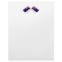 New Zealand and Australia Crossed Flags letterhead