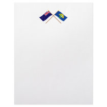 New Zealand and Chatham Islands Crossed Flags letterhead