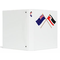 New Zealand and Maori People Crossed Flags binders by Vexillophile New Zealand and Maori People Crossed Flags binders
