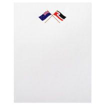 New Zealand and Maori People Crossed Flags letterhead