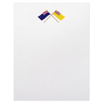 New Zealand and Niue Crossed Flags letterhead
