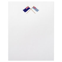 New Zealand and Ross Dependency Crossed Flags letterhead