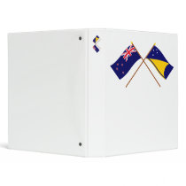 New Zealand and Tokelau Crossed Flags binders