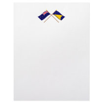 New Zealand and Tokelau Crossed Flags letterhead