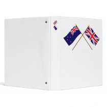 New Zealand and United Kingdom Crossed Flags binders