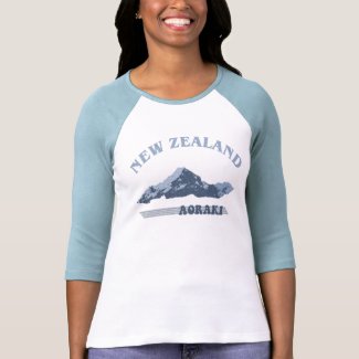 New Zealand Aoraki Vintage Womens Raglan Shirt shirt