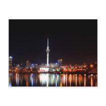 New Zealand: Auckland at Night Postcard