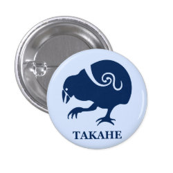 New Zealand bird TAKAHE Buttons