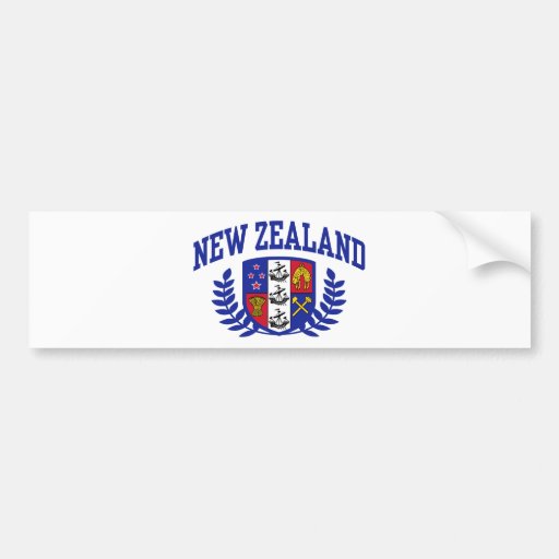 New Zealand Bumper Sticker Zazzle