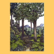 New Zealand Bush, by Lynda Vugler posters