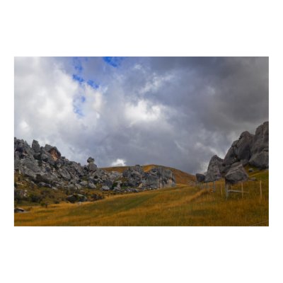 New Zealand: Castle Hill Poster by vladstudio
