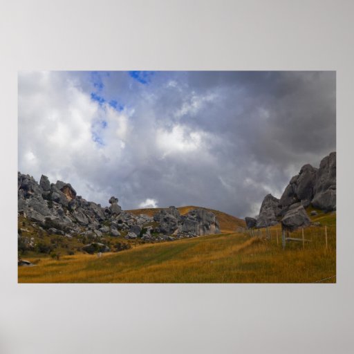 New Zealand: Castle Hill Poster