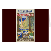 New Zealand Christchurch Greeting Card