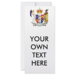 New Zealand Coat of Arms Personalized Rack Card
