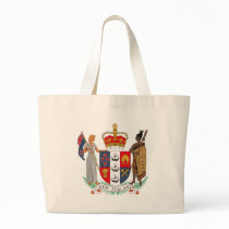 New Zealand Coat of Arms Tote Bag by FlagTshirts New Zealand Coat of Arms Tote Bag