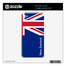 NEW ZEALAND DECAL FOR iPhone 4