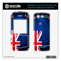 New Zealand Flag; BlackBerry Decal