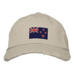 New Zealand flag embroidered twill hat embroidered hats