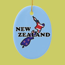 New Zealand Flag Kiwi Ornament ornaments