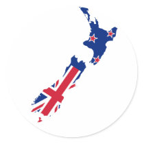 New Zealand flag map stickers by FlagStore New Zealand flag map stickers