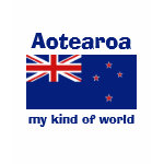 New Zealand Flag Map Text Ladies Baby Doll