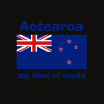 New Zealand Flag Map Text Ladies Baby Doll