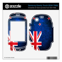 New Zealand Flag; Samsung Gravity Touch Skins