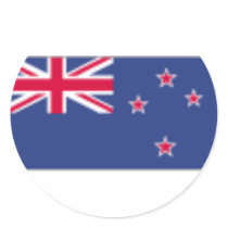 New Zealand Flag stickers by VanityBarn New Zealand Flag stickers