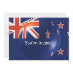 New Zealand Flag With Bubble Invitation
