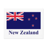 New Zealand Flag with Name Post Cards