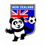 This adorable little panda is too cute! He's featured in front of a large flag from New Zealand and ready to play football and score some goals. This cute design is perfect for football players and soccer fans.
