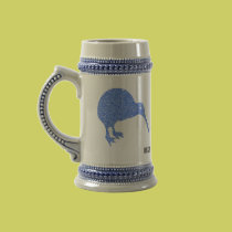 New Zealand Kiwi Beer Stein Mug mugs