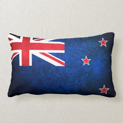 New Zealand; Kiwi Flag Pillow Zazzle