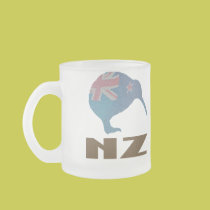 New Zealand Kiwi Frosted Mug